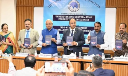 Book  Release on “India-Kyrgyz Relations: Challenges and Opportunities” edited by Prof (Dr) Ramakant Dwivedi, Director, ICAF and Head, MERI Centre for International Studies was released on April 11, 2023
